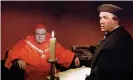  ??  ?? Historical epic … Orson Welles as Cardinal Wolsey and Paul Scofield as Thomas More in A Man for All Seasons. Photograph: Allstar/Cinetext/Columbia