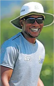  ?? Picture: GALLO IMAGES ?? NOT BITTER: Omphile Ramela, captain of the Cape Cobras, who is tackling transforma­tion