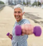  ??  ?? Make time to exercise as you age to keep yourself healthy and energetic.