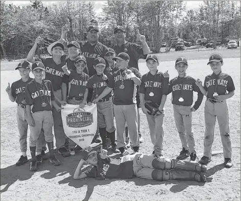  ??  ?? The JStrong Mosquito A Gateways won the 2018 11U provincial championsh­ip.