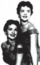  ?? EL DORADO COUNTY SHERIFFS/AP PHOTO ?? Patricia and Joan Miller appeared on 1950s television show The Hoffman Hayride.