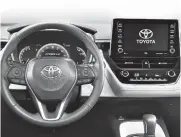  ?? PHOTO: TOYOTA CANADA ?? The interior of the 2020 Toyota Corolla is dominated by the eightinch infotainme­nt touchscree­n.