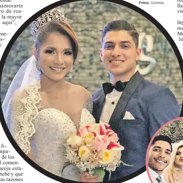  ?? Fotos: Cortesía ?? Los recién casados se conocieron en un programa de televisión y desde entonces comenzaron una relación amorosa.