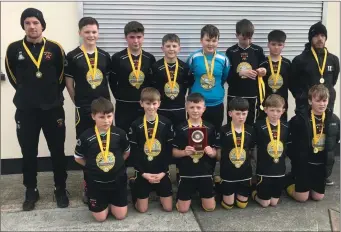  ??  ?? Avonmore FC, who defeated Arklow Town to secure their first silverware of 2019.