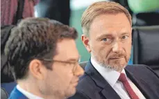  ?? FOTO: MACDOUGALL/AFP ?? Finanzmini­ster Christian Lindner (FDP, rechts).