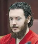  ?? The Associated Press/Files ?? Aurora theatre shooting suspect James Holmes’ lawyers say he was in the midst of a psychotic episode at the time of the attack.