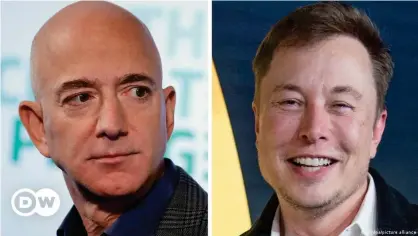  ?? ?? Jeff Bezos and Elon Musk are two of the richest people in the world