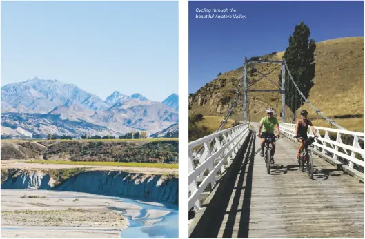  ??  ?? Cycling through the beautiful Awatere Valley.