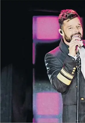  ??  ?? Ricky Martin sedujo al público con un espectácul­o lleno de luces y baile