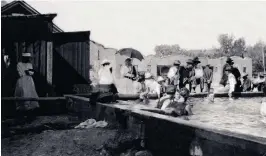  ??  ?? Ojo Caliente Mineral Springs Resort &amp; Spa recently celebrated its 150th anniversar­y. Generation­s of families have enjoyed the benefits of the natural hot mineral springs.