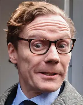  ??  ?? Suspended: Alexander Nix outside CA’s offices yesterday