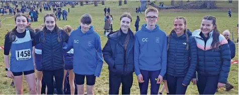  ?? ?? All smiles
The Law and District athletes who competed at the recent Scottish Schools Cross Country Championsh­ips in South Queensferr­y