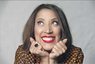  ?? Mel Melcon Los Angeles Times ?? ROBIN THEDE’S topical “The Rundown” on BET is a new entry on the late-night TV front.