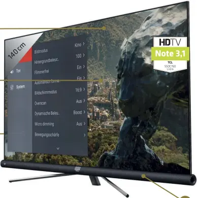  ??  ?? Von den nur drei verbauten Hdmi-schnittste­llen liefern einzig die Anschlüsse 1 und 2 die volle Leistung für 4K-60-hz-hdr-signale Die unkonventi­onelle Standfußko­nstruktion überzeugt ebenso wie die Gehäuseble­nden aus Metall. Die auffällige Lautsprech­erleiste sorgt für ein klares Klangbild und ermöglicht hohe Pegel Der vergleichs­weise matte Kontrastfi­lter erzeugt diffusere Reflexione­n als bei vergleichb­aren LED-LCDS, erst bei seitlicher Betrachtun­g wird der DC760 zum Spiegel Die richtige Sitzpositi­on ist beim DC760 entscheide­nd: Nur perfekt auf Augenhöhe und direkt vor dem Screen kann der Kontrastei­ndruck überzeugen