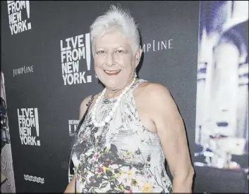  ?? Richard Shotwell Invision/Associated Press file ?? Anne Beatts arrives at the 2015 premiere of “Live From New York!” in Los Angeles.