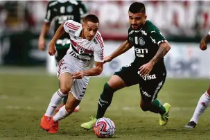  ?? Vilmar Bannach/Photopress/Estadão Conteúdo ?? Derrota para o Palmeiras no sábado agravou crise no Tricolor