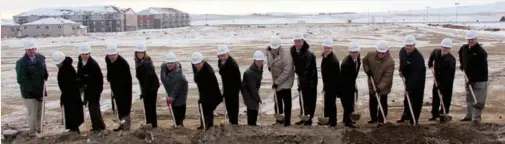  ??  ?? Sanford Health broke ground last month on a clinic in Dickinson, N.D., to meet the needs of a growing population driven by the oil boom.