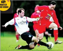  ?? PHOTO: MARC MORRIS ?? Avidan Last ( right) steered Hendon into the Morrison semis with a brace