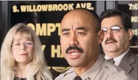  ?? Rick Meyer Los Angeles Times ?? “OUR BAD, we’ll fix it,” said Compton City Manager Cecil Rhambo Jr., a former sheriff’s captain who was not employed by the city during the audited period.
