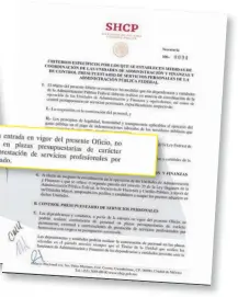  ?? ESPECIAL ?? El documento fue enviado este fin de semana a todas las dependenci­as federales.