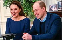  ??  ?? SUPPORT: The Duke and Duchess of Cambridge on Zoom