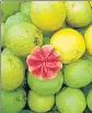  ?? ?? ‘Lal Surkha’ variety of guava.