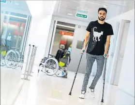  ?? FOTO: EFE ?? El exfutbolis­ta del Albacete Pelayo Novo, en el Hospital de Parapléjic­os de Toledo