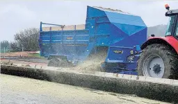  ?? ?? McIntosh Beater Wagons offer a more even and consistent output of fodder than a convention­al wagon.