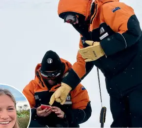  ?? LUCY HOWELL ?? University of Canterbury student Alex Aves discovered microplast­ics in Antarctic snow, in a world-first study.