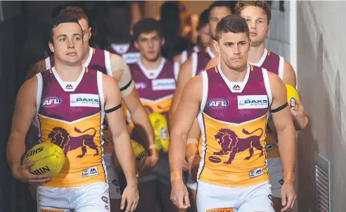  ??  ?? REACTION: Brisbane coach Chris Fagan has defended Lions captain Dayne Zorko (right) after a clash with the Gold Coast Suns.