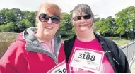  ??  ?? Wendy Owen and Heather Watham from Menai Bridge