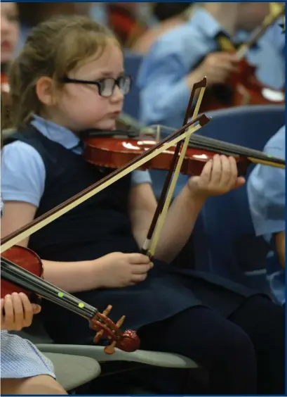  ??  ?? The pressure on music tuition has consequenc­es far beyond a simple drop in the number of youngsters able to play the violin – an issue so eloquently explained by high school pupil Alice Ferguson, left, when she appeared before MSPs last year