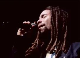  ?? DONALD TRAILL/INVISION/ASSOCIATED PRESS ?? Mr. Marley, who followed in his family’s musical footsteps, performed in Long Island, N.Y., in 2015.