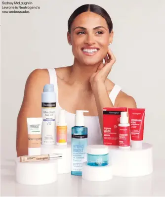  ?? ?? Sydney McLaughlin­Levrone is Neutrogena's new ambassador.