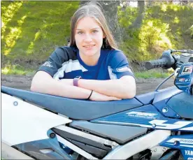  ??  ?? Rachael Archer (Yamaha YZ250FX) preparing to take on the best in the United States. Photo / Andy McGechan, BikesportN­Z.com