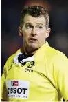  ??  ?? Battle: Nigel Owens