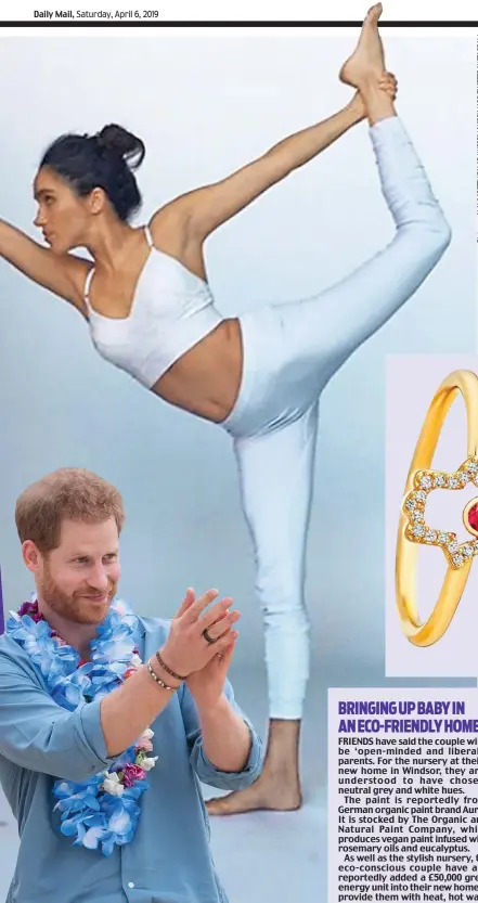  ??  ?? Mindfulnes­s: Meghan has introduced Prince Harry to yoga