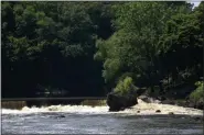  ?? TANIA BARRICKLO — DAILY FREEMAN ?? A portion of the Eddyville Dam on the Rondout Creek is shown on Thursday, July 25, 2019.