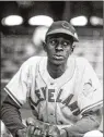  ?? AP 1947 ?? Satchel Paige played for at least 10 Negro League teams, notably the Birmingham Black Barons, Pittsburgh Crawfords and K.C. Monarchs.