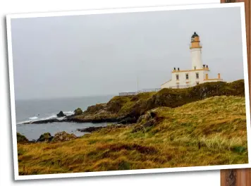  ??  ?? Above: Turnberry lighthouse provides just one of the Ayrshire coastal views loved by O’Hagan.