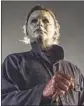  ?? Ryan Green Universal Pictures ?? MASKED killer Michael Myers (Jim Courtney) in the thriller “Halloween.”