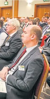  ?? Pictures: Kris Miller/Wullie Marr. ?? Top: Brexit matters to farmers because it means everything they produce in 2020 will come to market under some new regime; Left: The fightback was on at the Meat the Future day as delegates heard how to promote products.