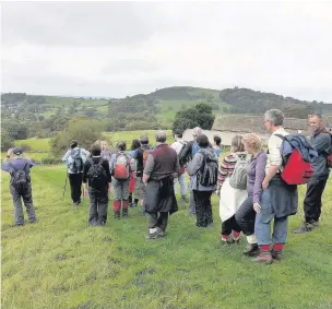  ??  ?? ●● People are being encouraged to get out and enjoy the great outdoors as Bollington Walking Festival makes a return, with a programme of guided walks organised to celebrate the countrysid­e around the town