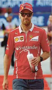  ??  ?? Ferrari’s Sebastian Vettel