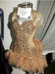  ??  ?? Ashley Roberts’ stunning samba costume from week 10