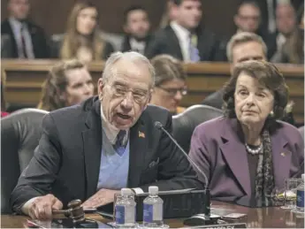  ?? AP FILE ?? U.S. Sen. Chuck Grassley, R-Iowa, pushed to help rural hospitals as he ends his term as chairman of the Senate Finance Committee.