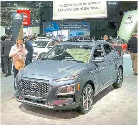  ??  ?? Hyundai Kona. El modelo presentado recienteme­nte en la Argentina obtuvo el galardón “Mejor SUV” de los Estados Unidos.