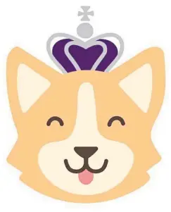  ?? ?? PJ, the crown-wearing corgi, will now appear on Twitter.