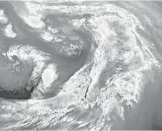  ?? NOAA ?? This water vapor image shows a storm system moving over the northwest United States on Thursday.