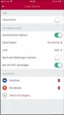  ??  ?? Oben: Aktionsvor­schläge auf Basis der gescannten Daten. Links: nach dem Upload löschen – das hält den Smartphone­Speicher clean.